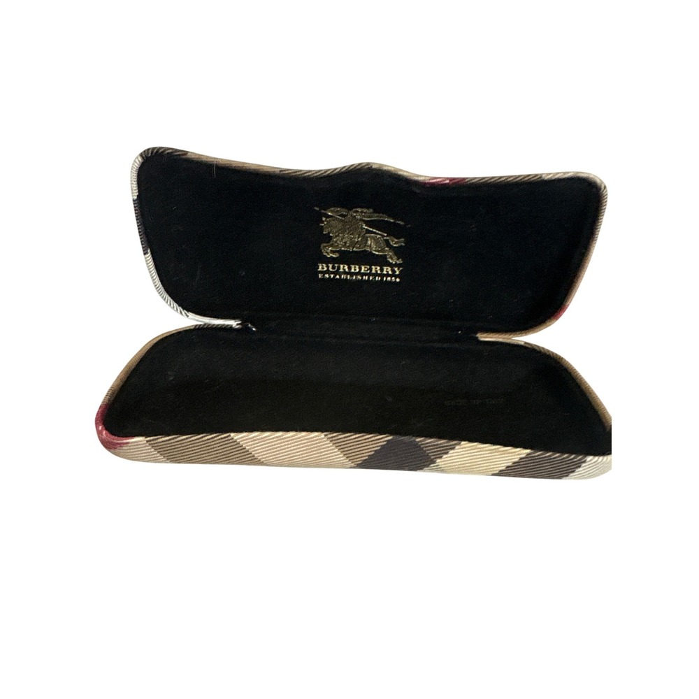 Burberry‎ Eyeglasses Sunglasses Case Tartan Plaid Authentic Designer